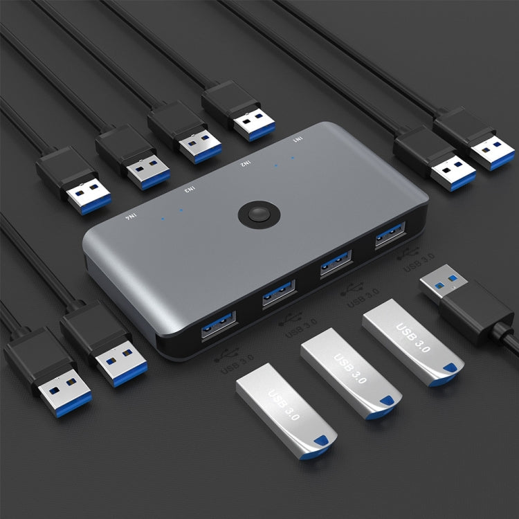 Switch KVM USB 2.0 Rocketek HC405 Convertitore di condivisione quattro in quattro uscite, USB2.0