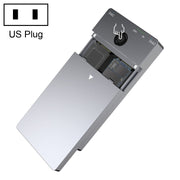 Docking station NVMe con doppia unità a stato solido M.2 USB3.1 Gen2 Rocketek ME921, presa americana, US Plug