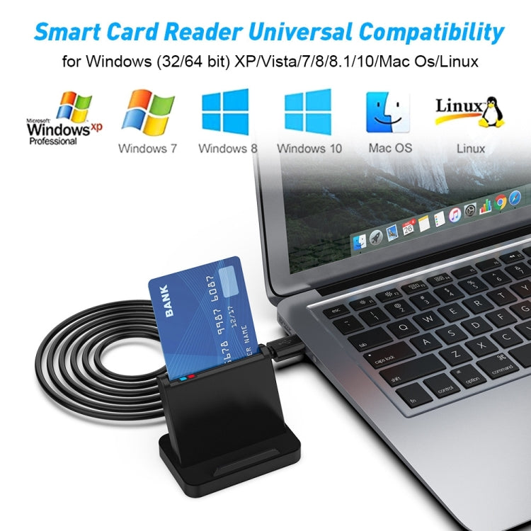 Lettore di smart card Rocketek SCR816 USB 2.0 CAC/SIM/IC/ATM