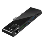 Adattatore HUB Rocketek SH768 6 in 1 RJ45 / USB 3.0 / HDMI / SD / TF per Surface Pro 4, For Surface Pro 4 with RJ45