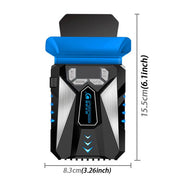 Ice Troll 5 COOLCOLD Ventola di raffreddamento portatile per laptop Dispositivo di raffreddamento dell'aria Regolatore di velocità regolabile per ventola di raffreddamento per notebook ad alte prestazioni, CA 220 V, AC 220V (Black), AC 220V (White)