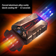 Ice Troll 7 COOLCOLD Ventola portatile per laptop e notebook Turbo Radiatore Ventola di raffreddamento ultra silenziosa, CA 220 V (Bronzo)