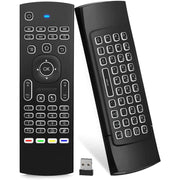 MX3-L Versione retroilluminata bianca Telecomando con tastiera wireless Fly Air Mouse da 2,4 GHz, White Backlit Version