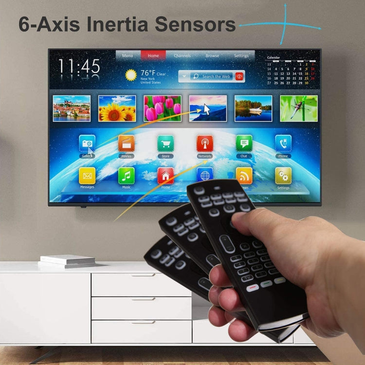 MX3-L Versione retroilluminata bianca Telecomando con tastiera wireless Fly Air Mouse da 2,4 GHz, White Backlit Version