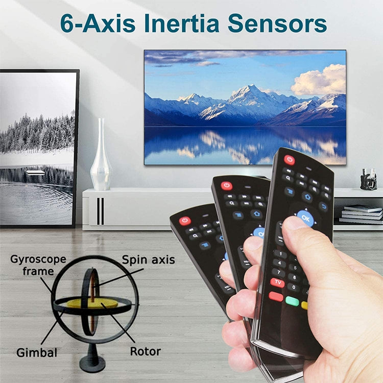 Telecomando con tastiera wireless Fly Air Mouse da 2,4 GHz versione standard MX3-L, Standard Version