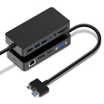 Rocketek SH701 Adattatore HUB RJ45 / USB 3.0 11 in 1 1000M per Surface Pro 5/6, For Surface Pro 5 / 6 1000M