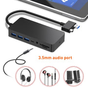 Rocketek SH701 Adattatore HUB RJ45 / USB 3.0 11 in 1 1000M per Surface Pro 5/6, For Surface Pro 5 / 6 1000M