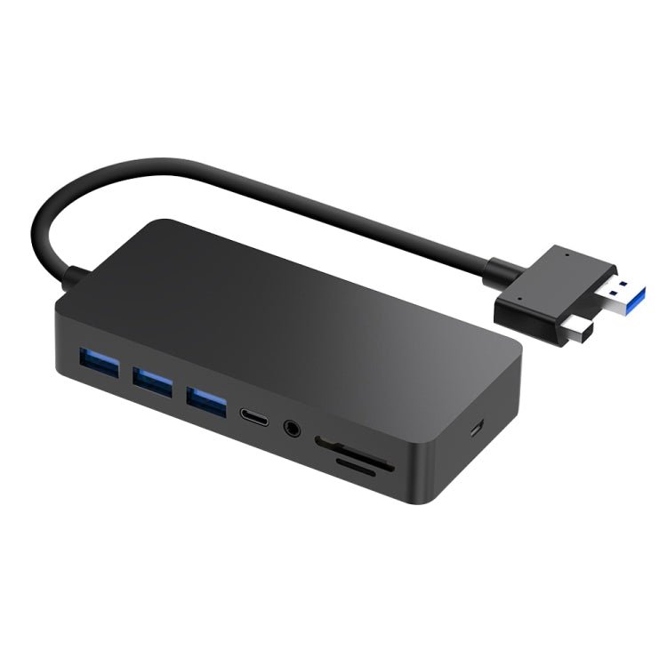 Rocketek SH701 Adattatore HUB RJ45 / USB 3.0 11 in 1 100M per Surface Pro 5/6, For Surface Pro 5 / 6 100M