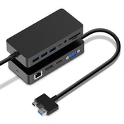 Rocketek SH701 Adattatore HUB RJ45 / USB 3.0 11 in 1 100M per Surface Pro 5/6, For Surface Pro 5 / 6 100M
