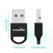 Adattatore Bluetooth 4.0 esterno USB Rocketek RT-BT4B, Rocketek RT-BT4B