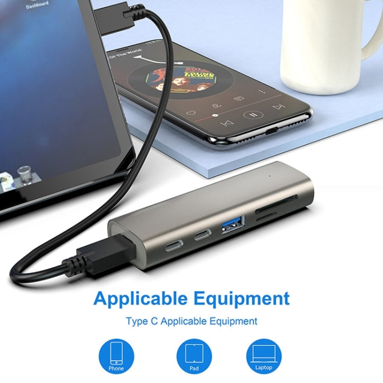 Rocketek HC463 Hub adattatore USB 3.1 Gen2 6 in 1