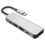 Adattatore HUB 5 in 1 USB-C con HDMI e porte USB