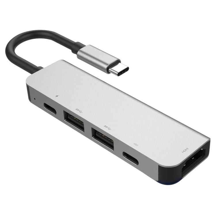 Adattatore HUB 5 in 1 USB-C con HDMI e porte USB