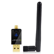 EDUP EP-DB1607 Scheda di rete adattatore Ethernet USB 2.0 WiFi dual band 600Mbps 2,4GHz e 5GHz, EP-DB1607
