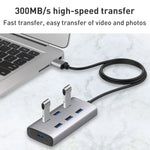 8108 HUB da USB 3.0 a USB 3.0 a 7 porte, lunghezza cavo: 80 cm, 8108