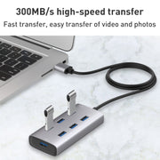 8108 HUB da USB 3.0 a USB 3.0 a 7 porte, lunghezza cavo: 80 cm, 8108