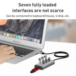 8108 HUB da USB 3.0 a USB 3.0 a 7 porte, lunghezza cavo: 80 cm, 8108