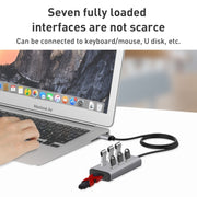 8108 HUB da USB 3.0 a USB 3.0 a 7 porte, lunghezza cavo: 80 cm, 8108