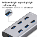 8108 HUB da USB 3.0 a USB 3.0 a 7 porte, lunghezza cavo: 80 cm, 8108