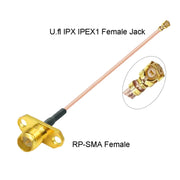 Cavo adattatore IPX femmina a RP-SMA femmina RG178, lunghezza: 15 cm, IPX to RP-SMA Female