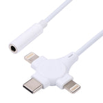 Cavo adattatore audio digitale 8 pin e USB-C per cuffie 3,5 mm