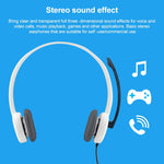 Logitech H150 Cuffie cablate con doppio auricolare da gioco stereo da 3,5 mm con microfono