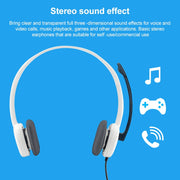 Logitech H150 Cuffie cablate con doppio auricolare da gioco stereo da 3,5 mm con microfono