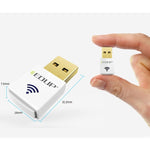 EDUP EP-AC1619 Mini Wireless USB 600Mbps 2.4G / 5.8Ghz 150M+433M Scheda di rete WiFi Dual Band per Nootbook / Laptop / PC, EP-AC1619 600Mbps (White), EP-AC1619 600Mbps (Black)