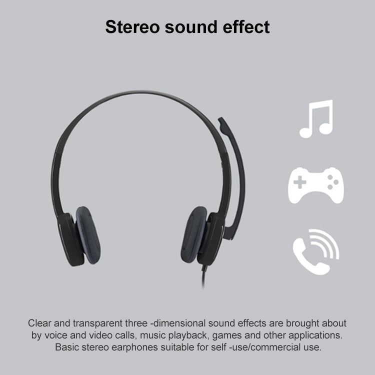 Logitech H151 Cuffie cablate Cuffie da gioco singole da 3,5 mm Stereo con microfono, H151