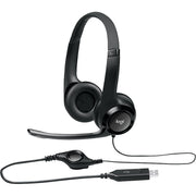 Cuffie stereo Logitech H390 USB con cavo e microfono con cancellazione del rumore