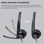 Cuffie stereo Logitech H390 USB con cavo e microfono con cancellazione del rumore