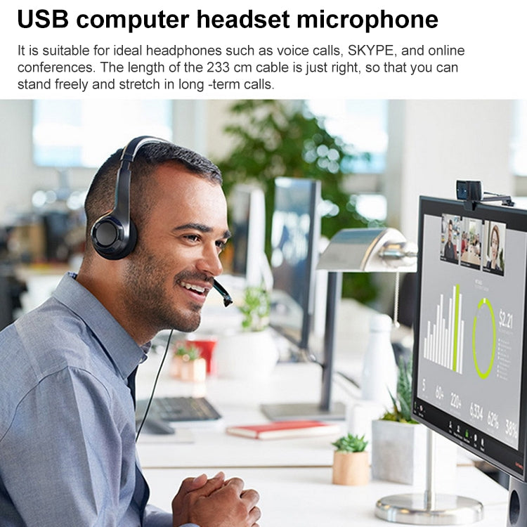 Cuffie stereo Logitech H390 USB con cavo e microfono con cancellazione del rumore