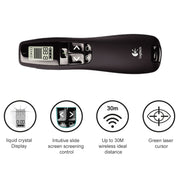 Penna flip con telecomando PPT per presentatore wireless USB Logitech R800 da 2,4 GHz, R800