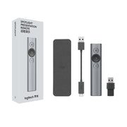 Penna flip con telecomando PPT per presentatore wireless USB Logitech Spotlight 2.4Ghz, Spotlight (Grey), Spotlight (Gold)