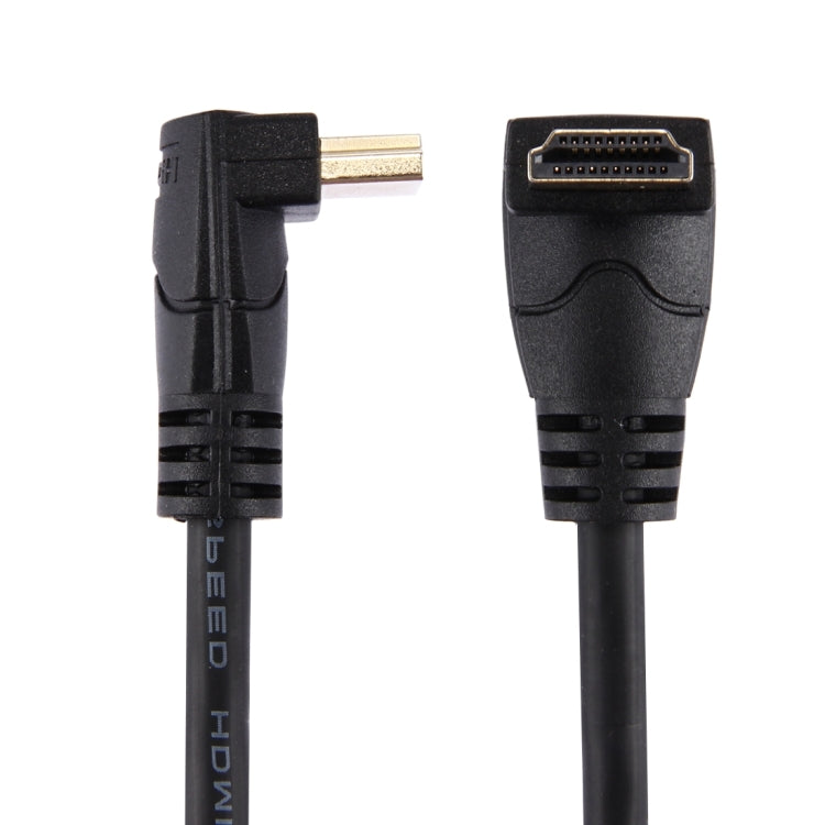 Cavo HDMI maschio ad angolo retto da 270 gradi ad alta velocità 4K x 2K HDMI 2.0 da 60 cm a cavo HDMI maschio ad angolo retto da 270 gradi con Ethernet, Right Angle, Length: 60cm