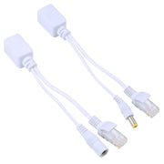 Set di cavi splitter e iniettore POE RJ45 2 in 1 con jack CC femmina e maschio da 2,1 x 5,5 mm, 2.1x 5.5mm Female