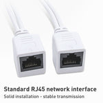Set di cavi splitter e iniettore POE RJ45 2 in 1 con jack CC femmina e maschio da 2,1 x 5,5 mm, 2.1x 5.5mm Female