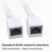 Set di cavi splitter e iniettore POE RJ45 2 in 1 con jack CC femmina e maschio da 2,1 x 5,5 mm, 2.1x 5.5mm Female
