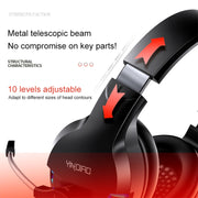 Cuffie da gioco cablate YINDIAO Q2 montate sulla testa con microfono, versione: doppio 3,5 mm + USB, Q2 Dual 3.5mm + USB(Black), Q2 Dual 3.5mm + USB(Pink), Q2 Dual 3.5mm + USB(White)