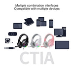 Cuffie da gioco cablate YINDIAO Q2 montate sulla testa con microfono, versione: doppio 3,5 mm + USB, Q2 Dual 3.5mm + USB(Black), Q2 Dual 3.5mm + USB(Pink), Q2 Dual 3.5mm + USB(White)