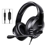 Cuffie da gioco cablate YINDIAO Q2 montate sulla testa con microfono, versione: singola da 3,5 mm, Q2 Single 3.5mm(Black)