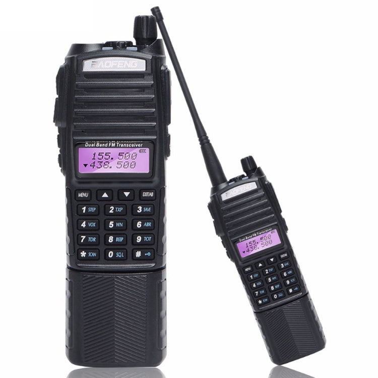 BaoFeng UV-82T Walkie-talkie portatile con doppia antenna radio bidirezionale tri-band, spina europea, UV-82T