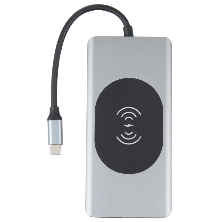Docking station USB-C 14 in 1 con ricarica wireless 15W