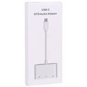 Adattatore 3 in 1 USB-C con OTG e audio