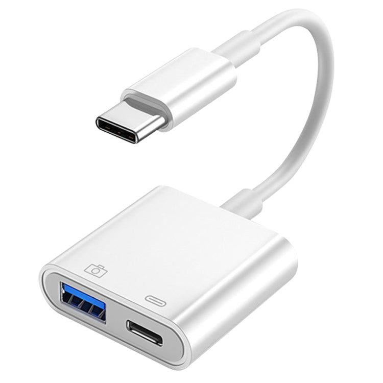 S-211 Adattatore per fotocamera USB-C/Type-C maschio 2 in 1 a Type-C + USB femmina, S-211