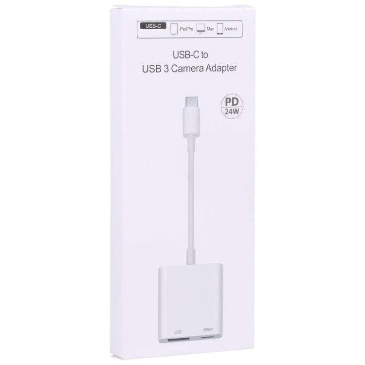 S-211 Adattatore per fotocamera USB-C/Type-C maschio 2 in 1 a Type-C + USB femmina, S-211