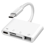 Lettore USB-C 4 in 1 per schede SD e TF fino a 1TB
