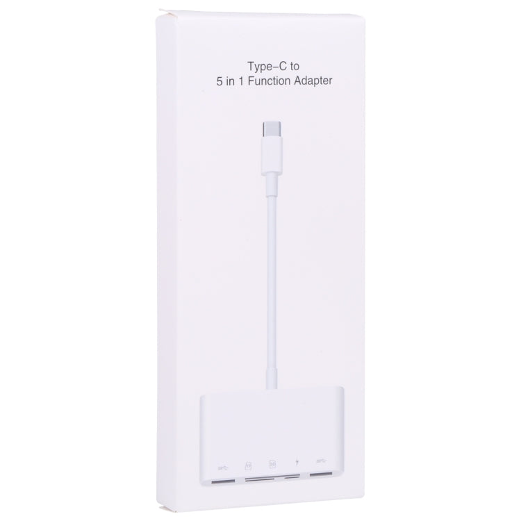 Adattatore USB-C 5 in 1 con slot SD, TF e USB