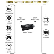 HD003 USB3.0 HDMI 4K HD Audio Video Capture Card Device, USB3.0 Arc