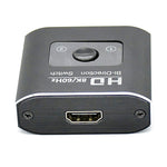 ST0003 Convertitore video bidirezionale switcher HDMI 2 in 1 uscita 8K, 8K 60Hz Black
